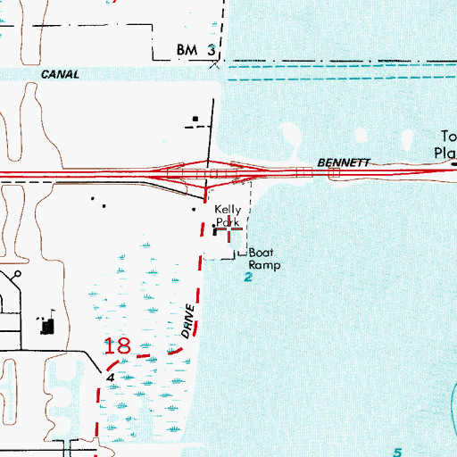 Topographic Map of Kelly Park, FL