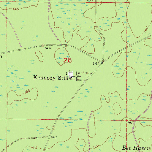 Topographic Map of Kennedy Still, FL