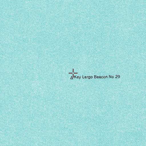 Topographic Map of Key Largo Beacon Number 29, FL