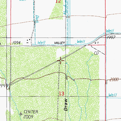 Topographic Map of China Draw, AZ