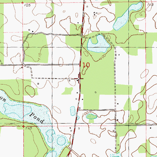 Topographic Map of Kings School (historical), FL