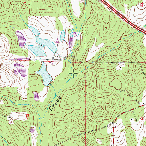 Topographic Map of Kiser Branch, FL