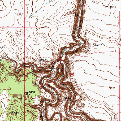 Topographic Map of Dog Valley, AZ