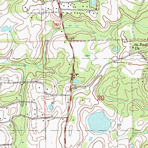 Topographic Map of Lake Jackson Church, FL