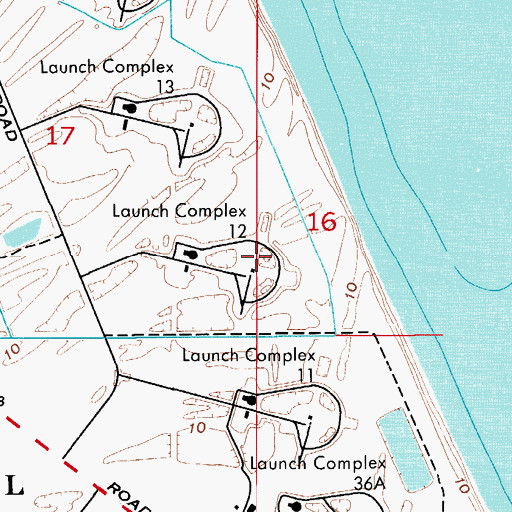 Topographic Map of Launch Complex 12, FL