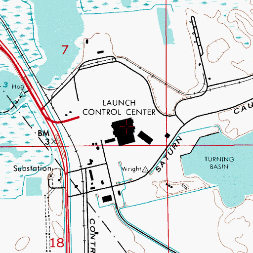 Topographic Map of Launch Control Center, FL