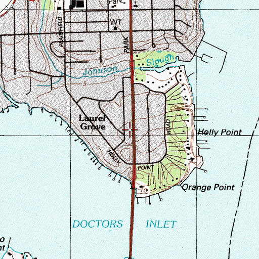 Topographic Map of Laurel Grove, FL