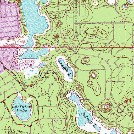 Topographic Map of Lehigh Lake, FL