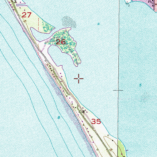 Topographic Map of Lemon Bay, FL