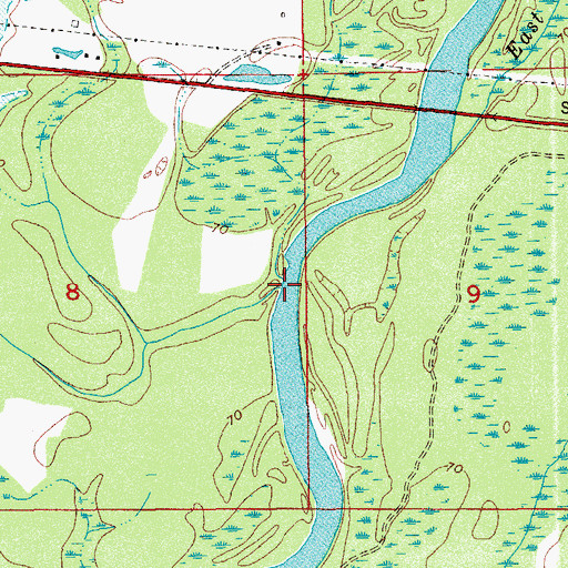 Topographic Map of Limestone Branch, FL