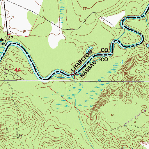 Topographic Map of Little Dunn Creek, FL