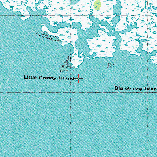 Topographic Map of Little Grassy Island, FL