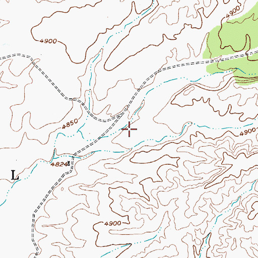 Topographic Map of Dove Canyon, AZ