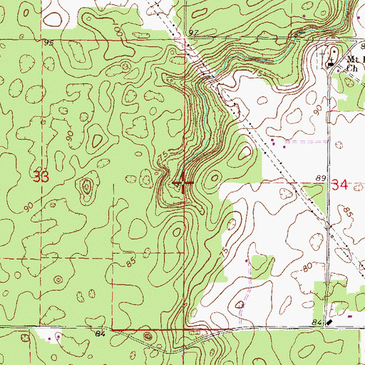 Topographic Map of Little River, FL