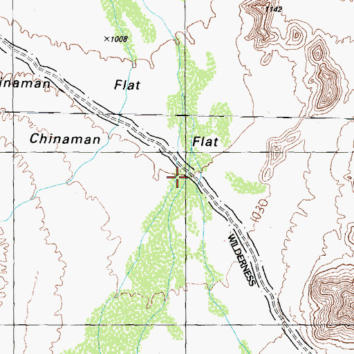 Topographic Map of Chinaman Flat, AZ