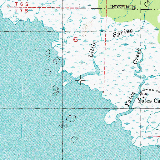 Topographic Map of Little Spring Creek, FL