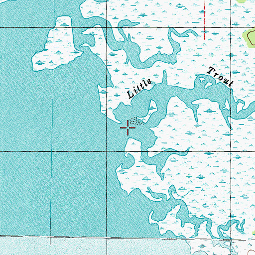 Topographic Map of Little Trout Creek, FL