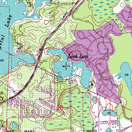 Topographic Map of Loch Low, FL
