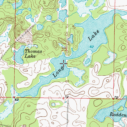 Topographic Map of Long Lake, FL