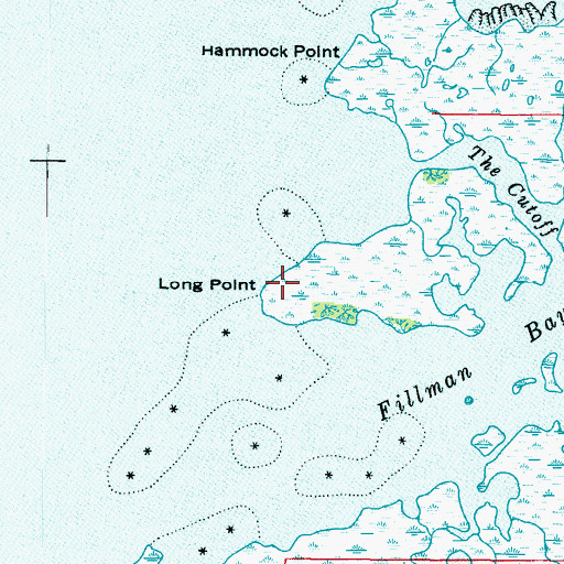 Topographic Map of Long Point, FL