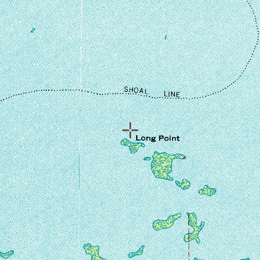Topographic Map of Long Point, FL