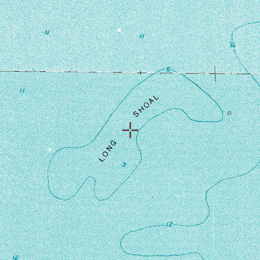 Topographic Map of Long Shoal, FL