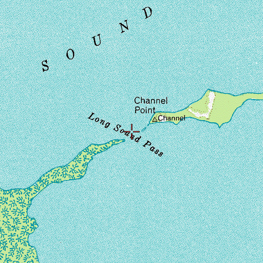 Topographic Map of Long Sound Pass, FL
