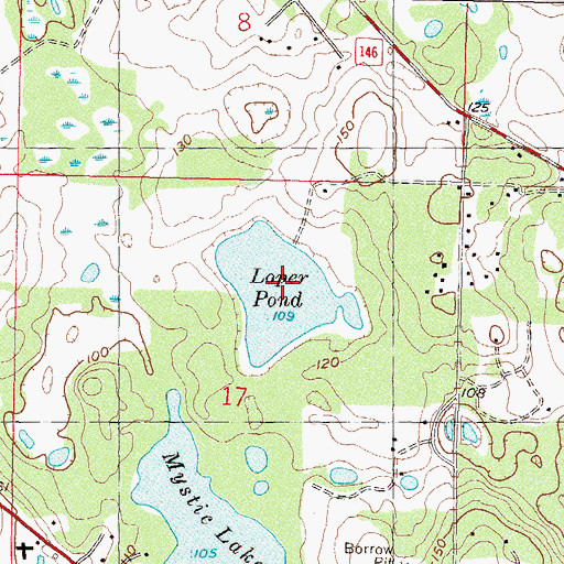 Topographic Map of Loper Pond, FL