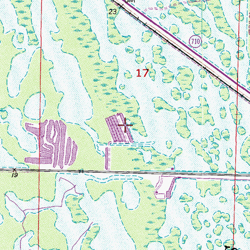 Topographic Map of Loxahatchee Slough, FL