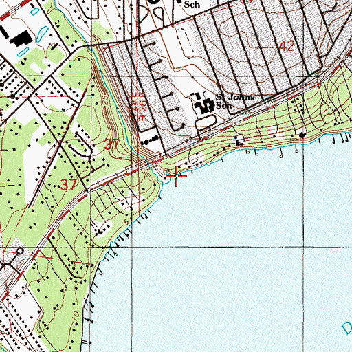 Topographic Map of Lucy Branch, FL