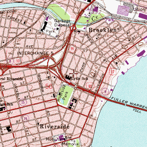 Topographic Map of Lytle School, FL