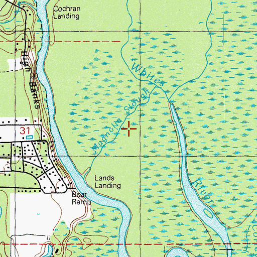 Topographic Map of Magnolia Slough, FL