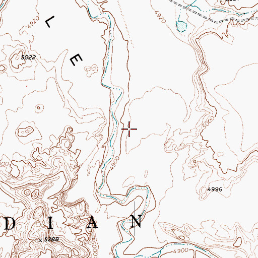 Topographic Map of Chinle Valley, AZ