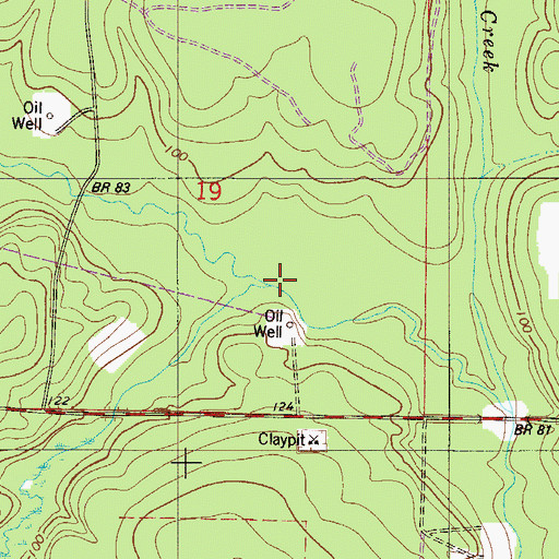 Topographic Map of Mare Branch, FL