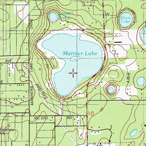 Topographic Map of Mariner Lake, FL