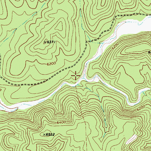 Topographic Map of Dry Valley, AZ