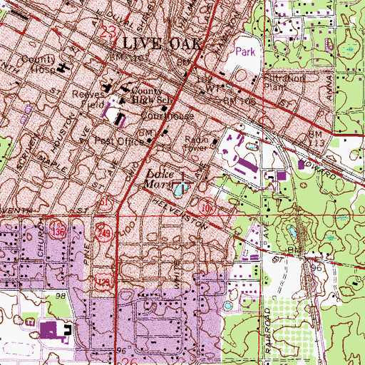 Topographic Map of Lake Mary, FL