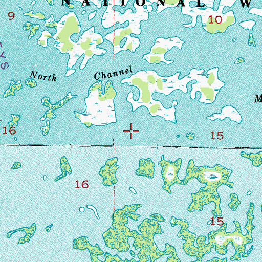 Topographic Map of Mason Creek, FL