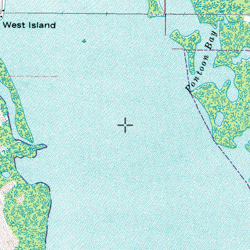 Topographic Map of Matlacha Pass, FL
