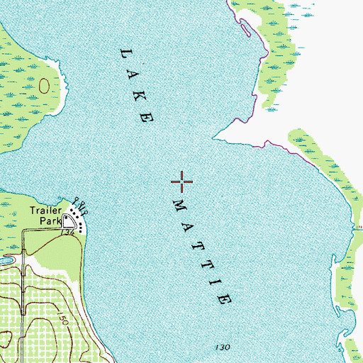 Topographic Map of Lake Mattie, FL