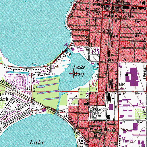 Topographic Map of Lake May, FL