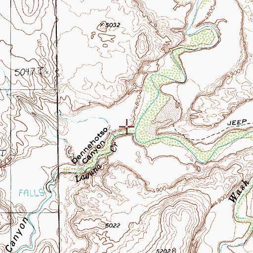Topographic Map of Chinle Wash, AZ