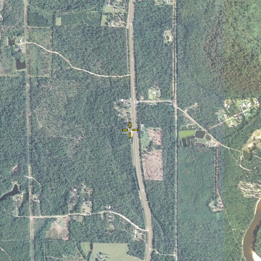 Aerial/Satellite Image of McDavid Church, FL