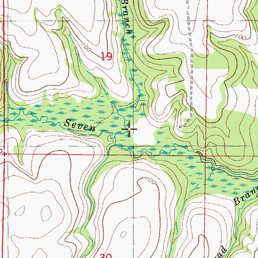 Topographic Map of McKinnon Branch, FL