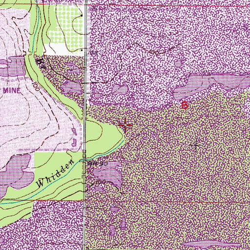 Topographic Map of Mill Branch, FL