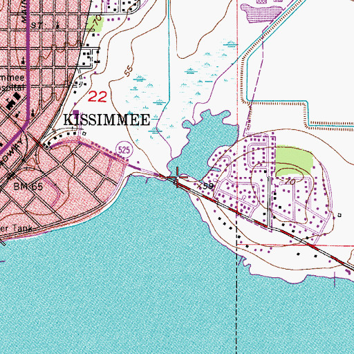 Topographic Map of Mill Slough, FL
