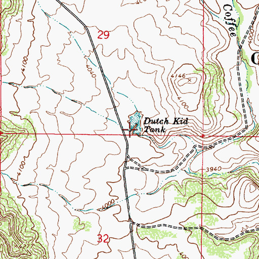 Topographic Map of Dutch Kid Tank, AZ