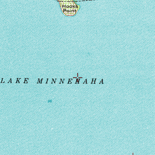 Topographic Map of Lake Minnehaha, FL