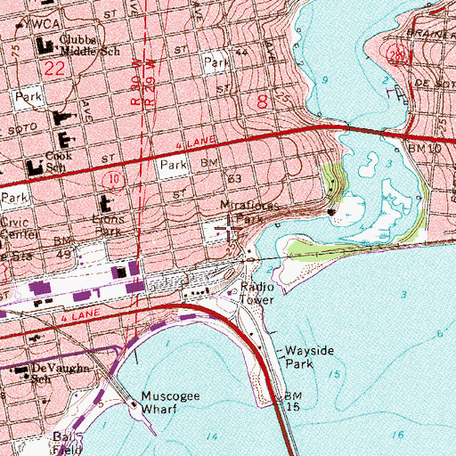 Topographic Map of Miraflores Park, FL