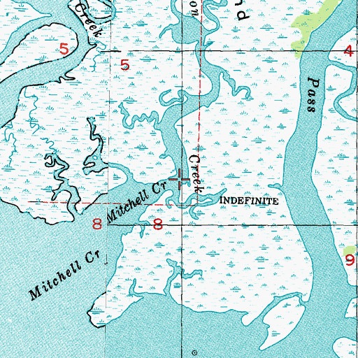 Topographic Map of Raulerson Creek, FL
